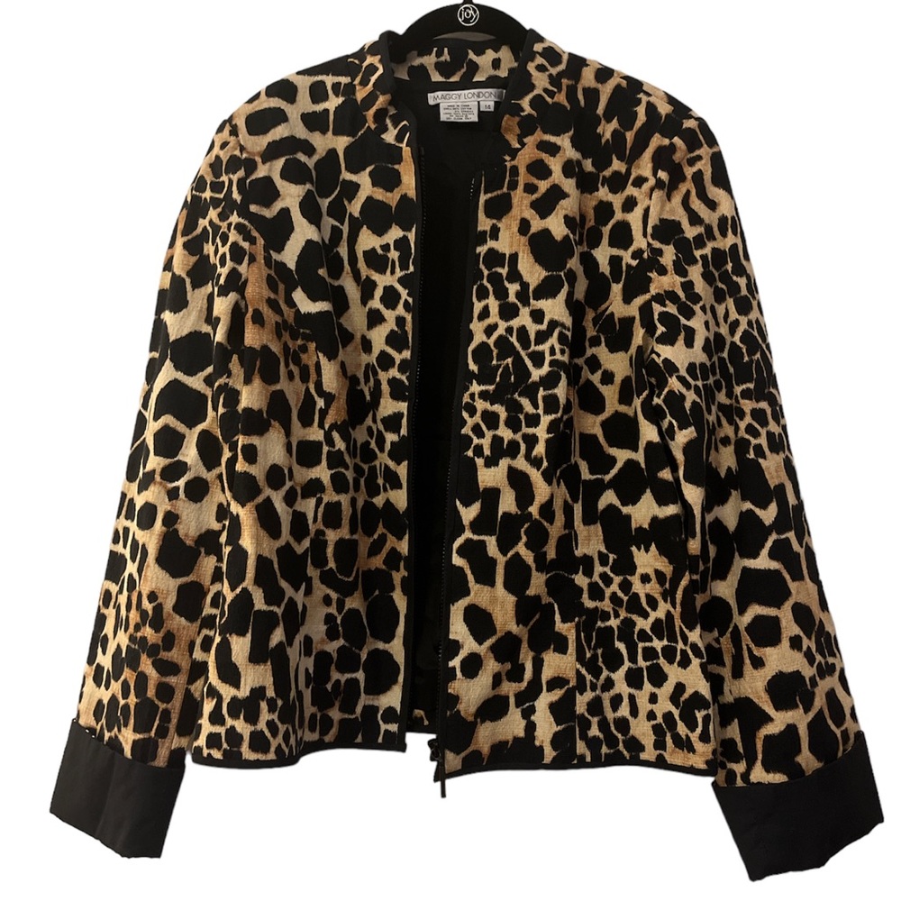 Maggy London size 14 leopard print blazer.
